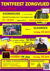 Dorpsfeest / Tentfeest Zorgvlied 13 t/m 18 juni 2023